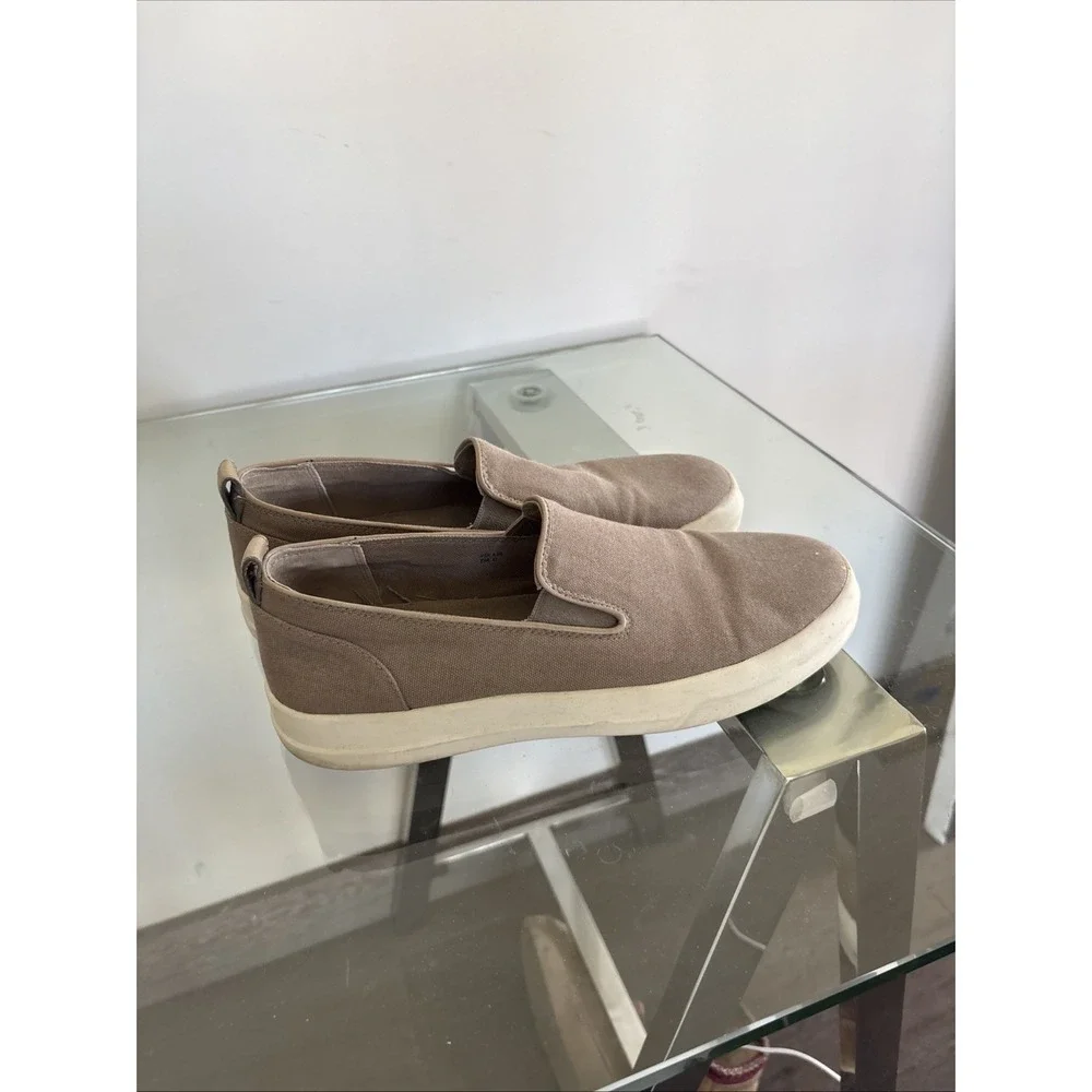 VINCE WOMENS METALLIC GOLD PLATFORM SLIP ON SNEAKERS SHOES 9.5